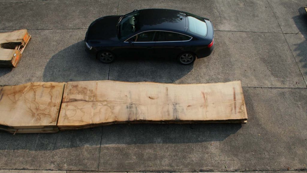 Eichenbohle größer als Audi A5