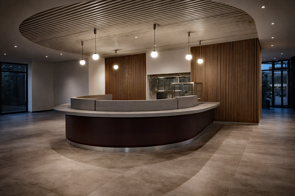 Modene Empfangshalle