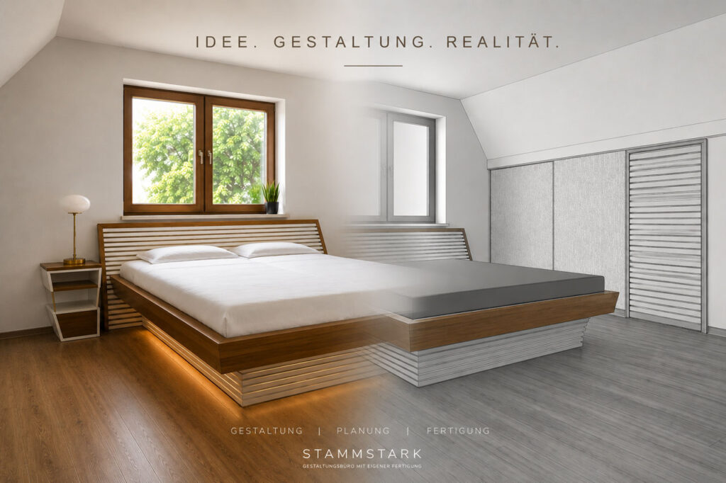 Von der Idee zur Realität Visualsierung trifft auf Raumprojekt